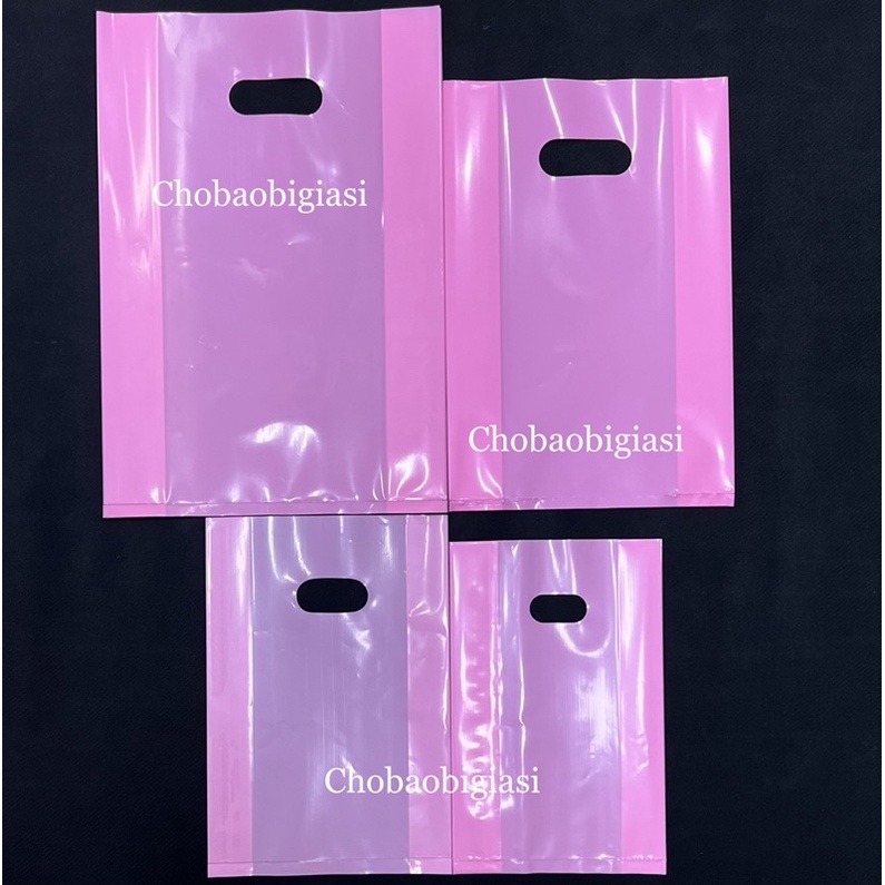 {1kg/size} Túi PE xoài màu hồng dâu  loại tốt bóng đẹp, dẻo dai, dày dặn chắc chắn,  chịu lực tốt (sp y hình)