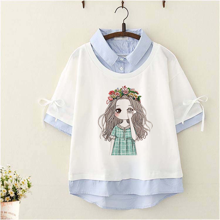 Áo Thun polo Ngắn Tay Form Rộng Phong Cách Hàn Quốc Dành Cho Nữ