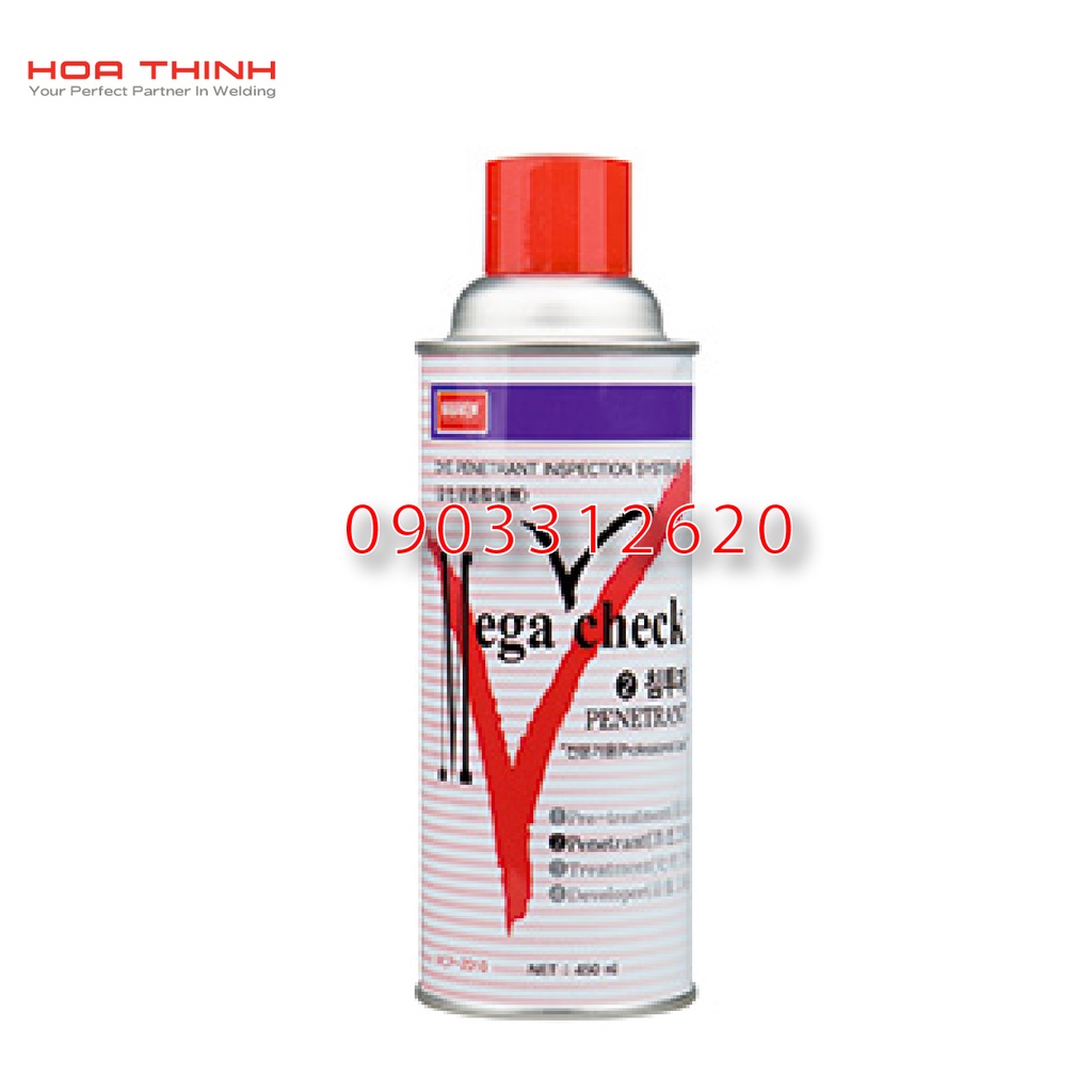 Nabakem Dung dịch kiểm tra vết nứt mối hàn Megacheck Penetrant