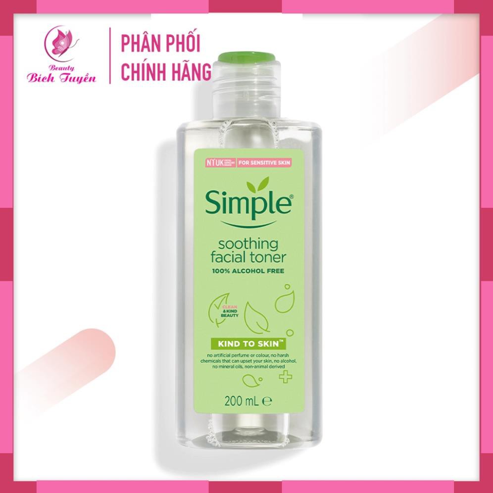 Nước Hoa Hồng SOOTHING FACIAL TONER SIMPLE cân bằng ẩm cho da 200ml | BigBuy360 - bigbuy360.vn