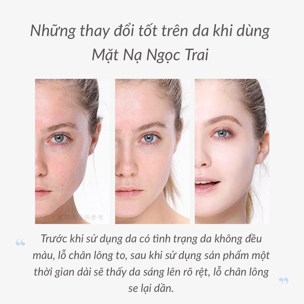 Mặt Nạ Sáng Da Ngọc Trai Pearl Mask Chính Hãng Hamj - Giảm Thâm Se Khít Lỗ Chân Lông Dưỡng Ẩm