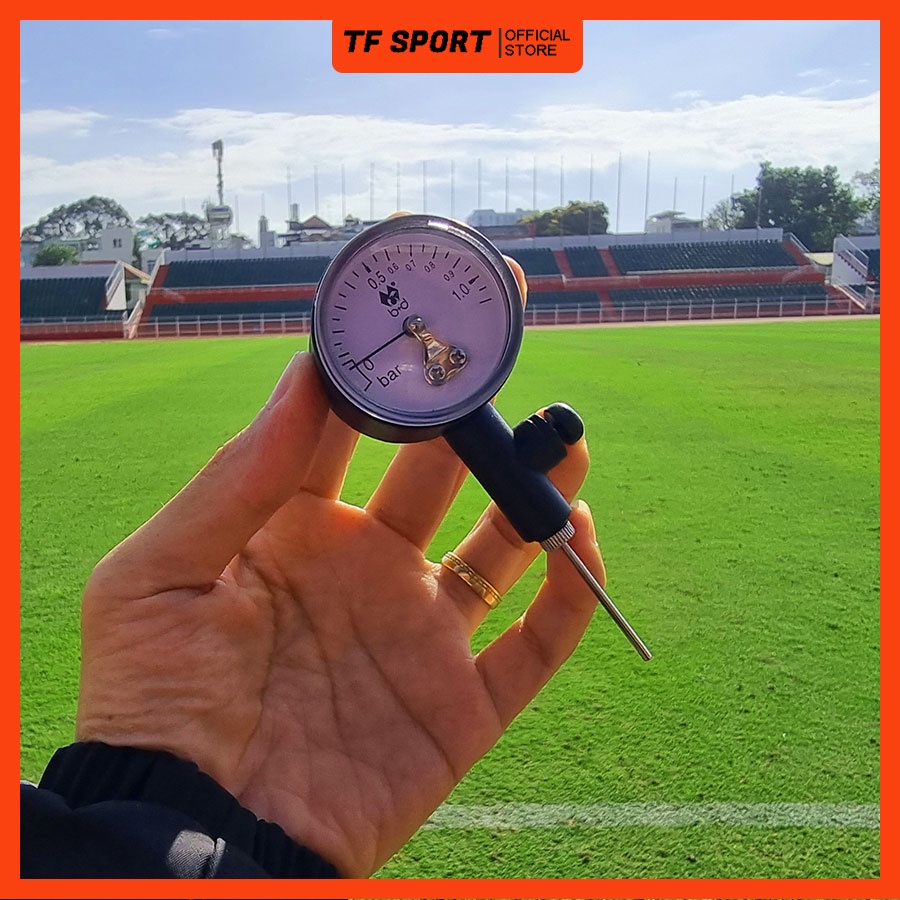 Đồng hồ đo áp suất bóng đá bóng rổ bóng chuyền có van xả tiện lợi | TF Sport