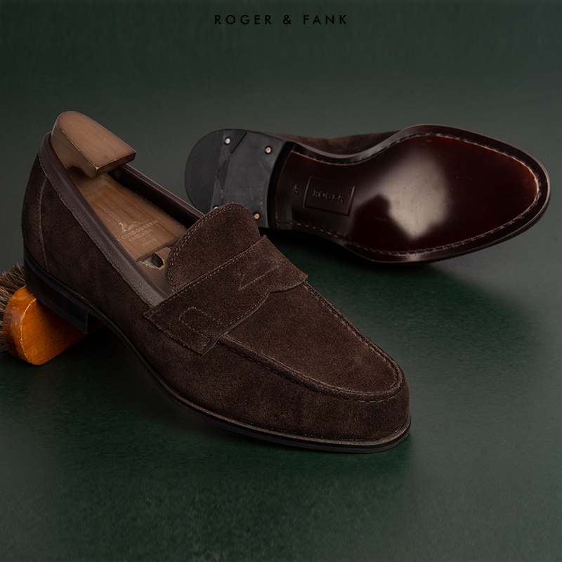 Giày da cao cấp penny loafer Roger &amp; Fank