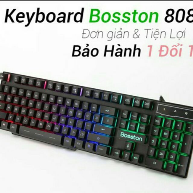 BÀN PHÍM GIẢ CƠ BOSTON 808 ĐẸP