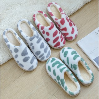 Dép bông chấm bi - chọn lên 1 size