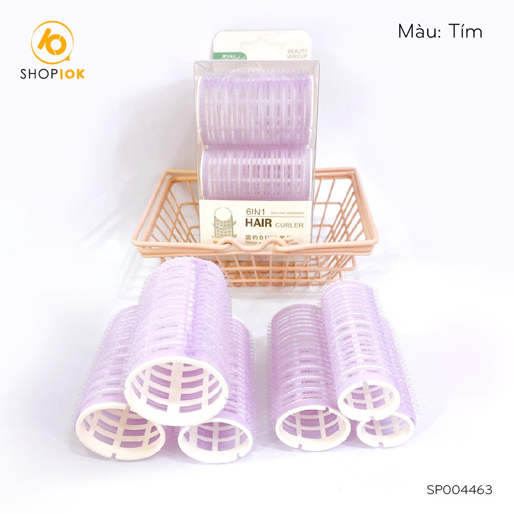 Lô cuốn tóc mái tự dính,  uốn mái nhiều kích thước khác nhau set gồm 6 lô SHOP10K - SP004463