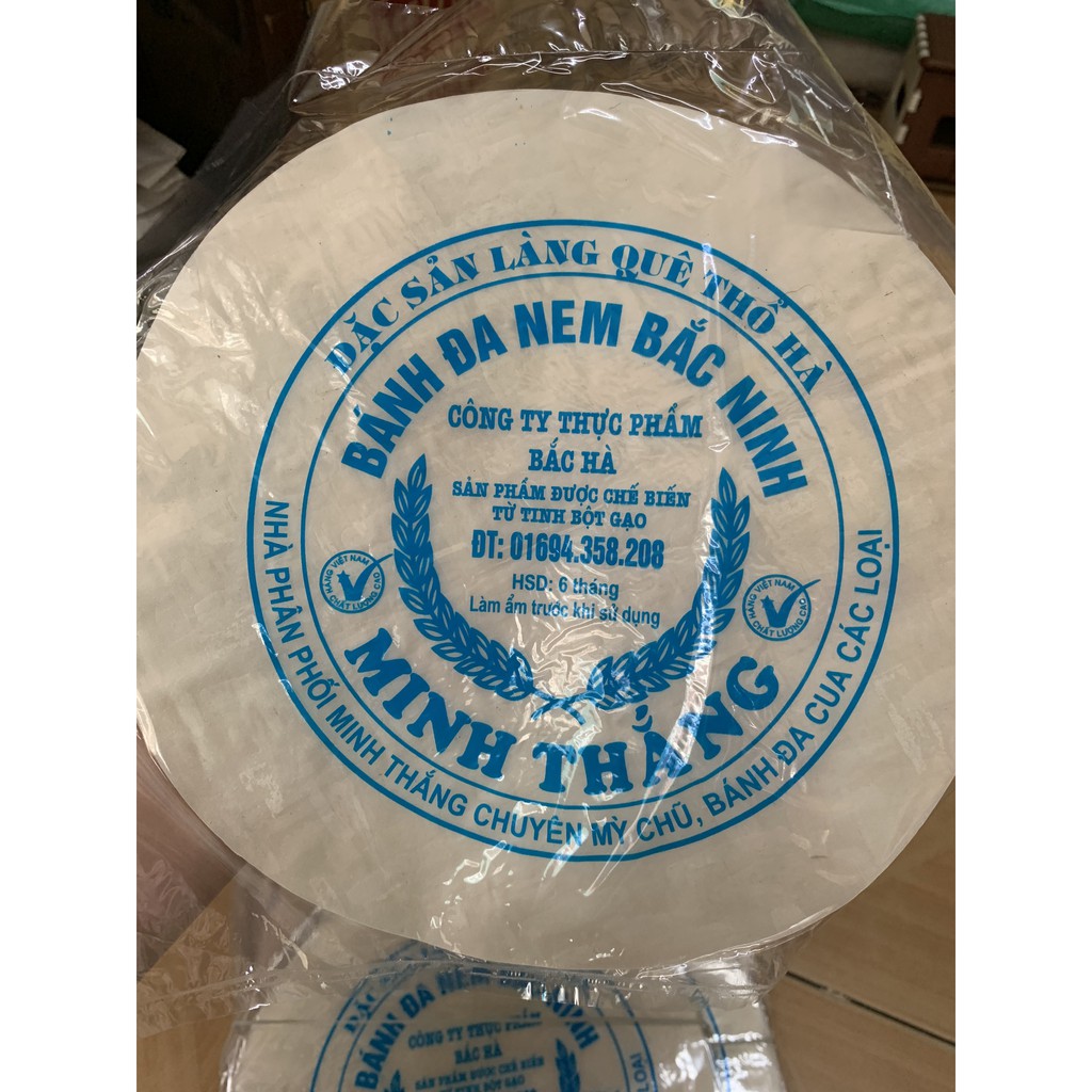 Bánh đa nem rán Thổ Hà tròn to 12 lá dài 23cm - Hàng chuẩn