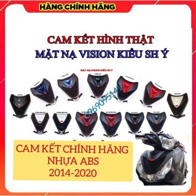 Mặt nạ vision 2020-2014 kiểu ý các màu