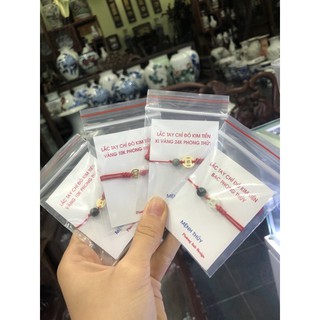 Vòng kim tiền vàng chỉ đỏ phong thuỷ