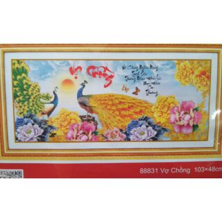 Tranh thêu 3d vợ chồng 88831