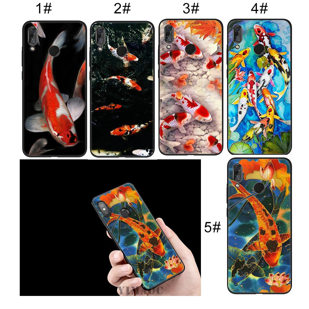 Ốp điện thoại hình cá koi cho điện thoại Xiaomi Redmi Note 4 4A 4X 5 5A 6 Pro