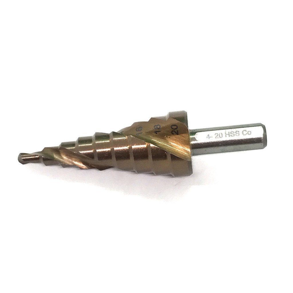 Mũi Khoan Tháp - HSS M35 COBAN Chuôi Tròn -Hàng Cao Cấp Chuyên Thép, Inox