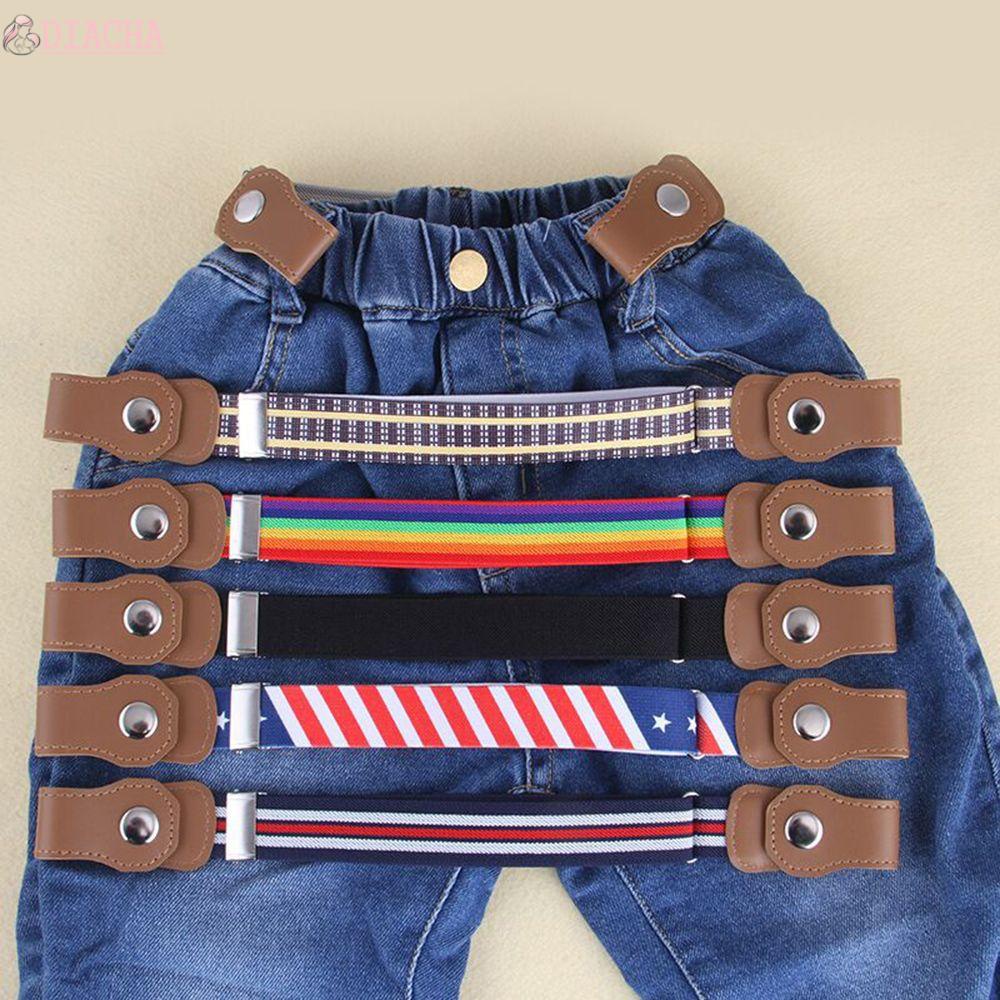 Thắt Lưng Vải Canvas Co Giãn Không Khóa Dễ Sử Dụng Có Thể Điều Chỉnh Thời Trang Unisex
