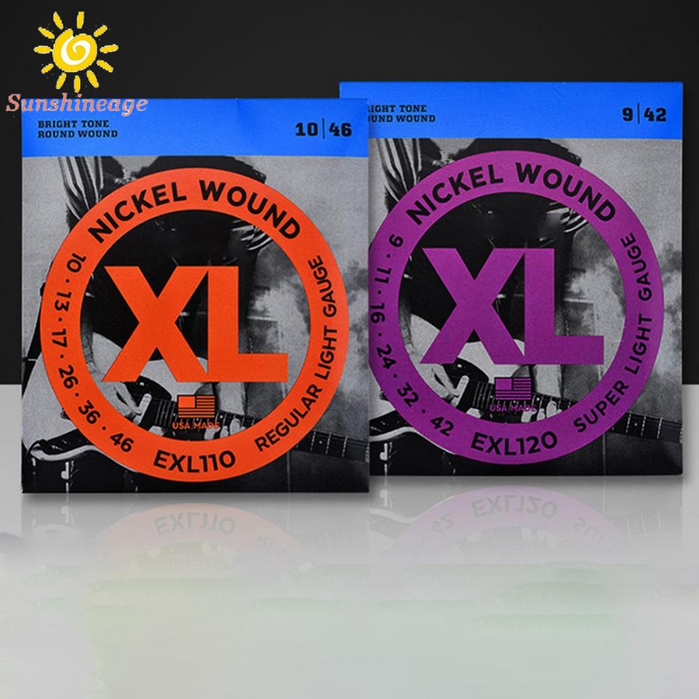 Bộ 6 Dây Đàn Guitar Điện Chống Rỉ 10-46 09-42 EXL110/EXL120
