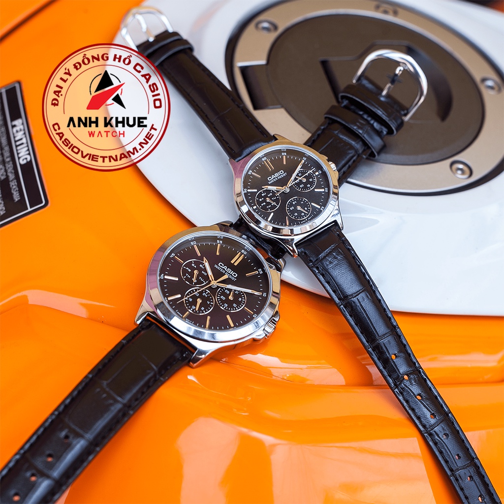 Đồng Hồ Casio | Nữ LTP-V300L-1AUDF | Dây Da | 6 Kim | Chống Nước
