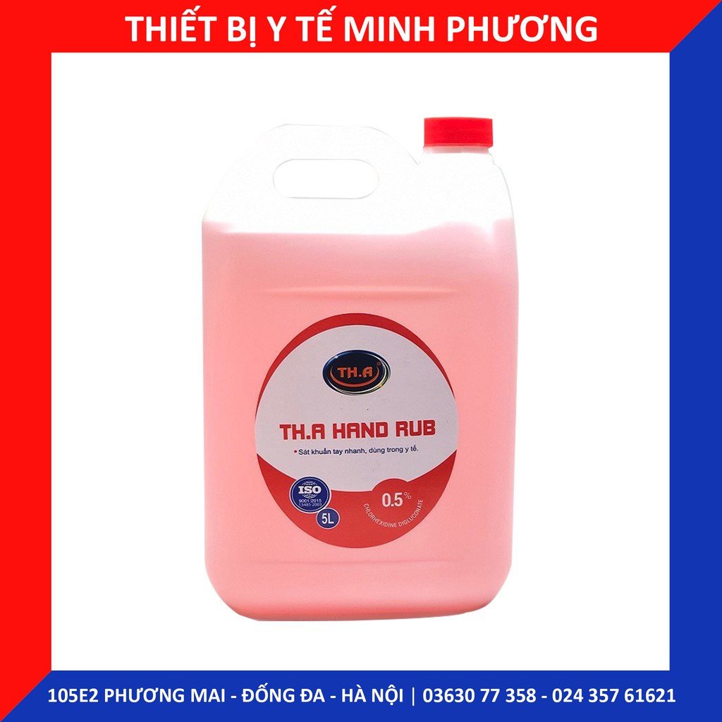 [CHÍNH HÃNG] Dung dịch rửa tay sát khuẩn nhanh THA chai 5L
