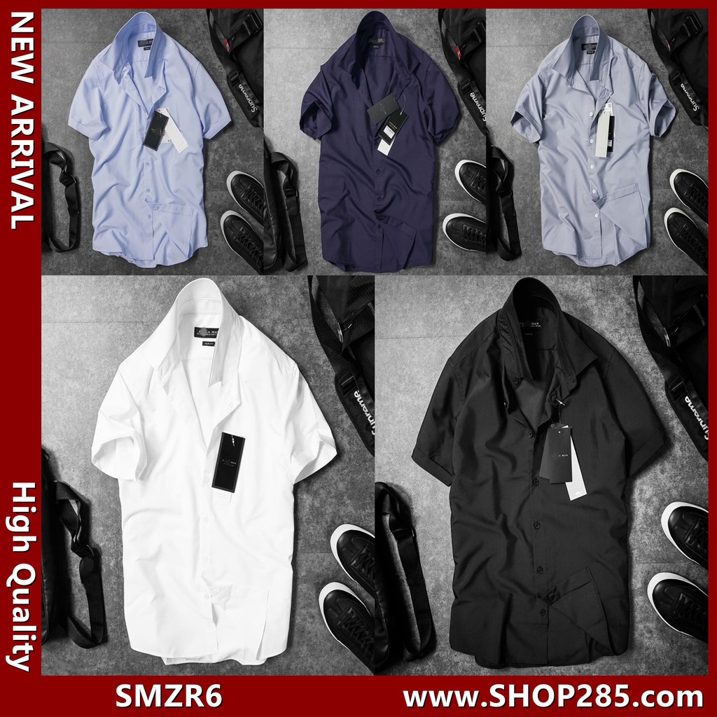 SMZR6 - Áo Sơmi Nam SLimFit Modal - 5 Màu sơmi lụa Thời Trang đây là 1 chiếc áo sơ mi modal đập tan cơn nóng mùa hè !