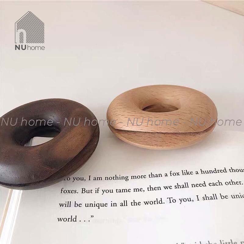 nuhome.vn | Kẹp túi gỗ hình Donut thiết kế theo phong cách Nhật Bản