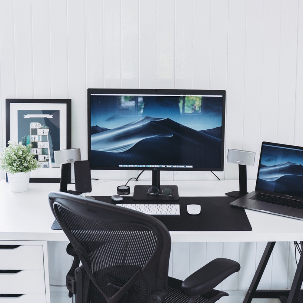 Thảm Da Deskpad Tấm Lót Trải Bàn Làm Việc Lót Chuột Cỡ Lớn Bo Viền Chống Nước 80x40cm 90x45cm - Shop Nado