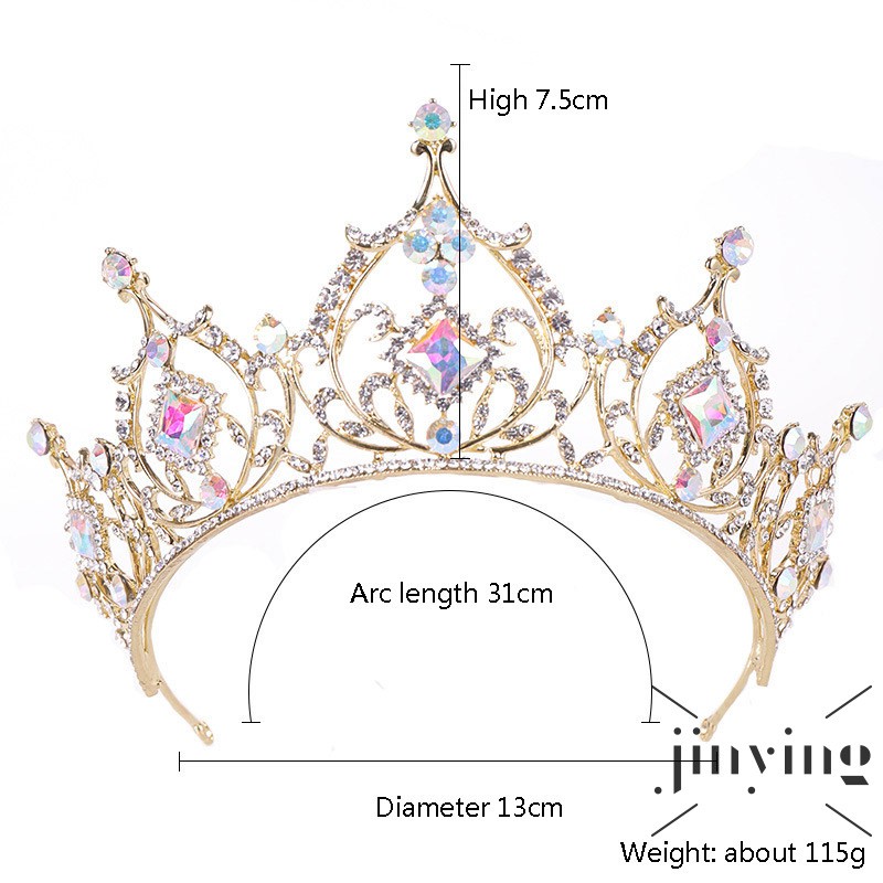 GETNOIVAS Vương miện đính đá thời trang nữ tính