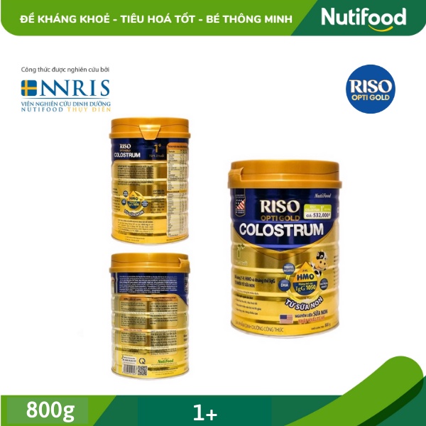 Sữa RISO OPTIGOLD COLOSTRUM SỐ 0+/1+/2+ ⚡NutiFood⚡Lon 800g