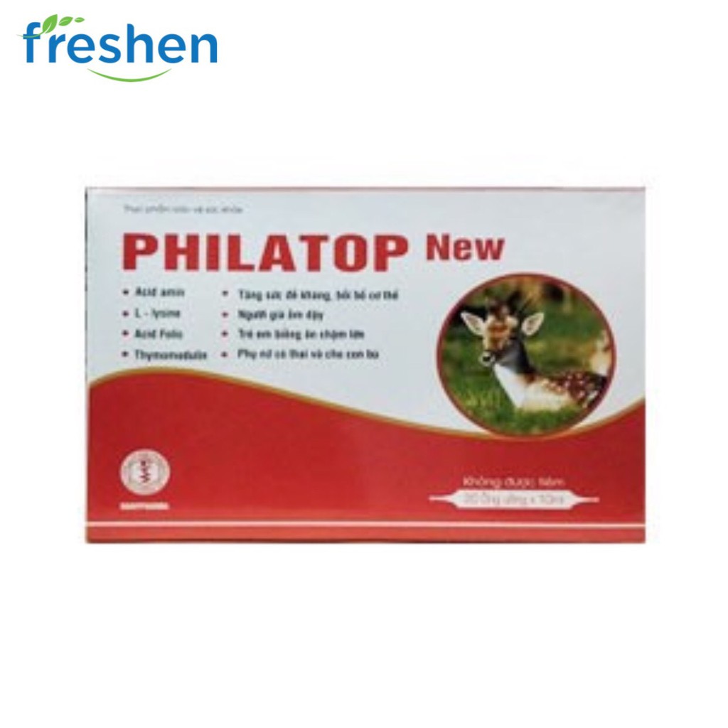 Philatop New Đại Uy ống nhựa, dùng cho trẻ biếng ăn chậm lớn (hộp 20 ống)