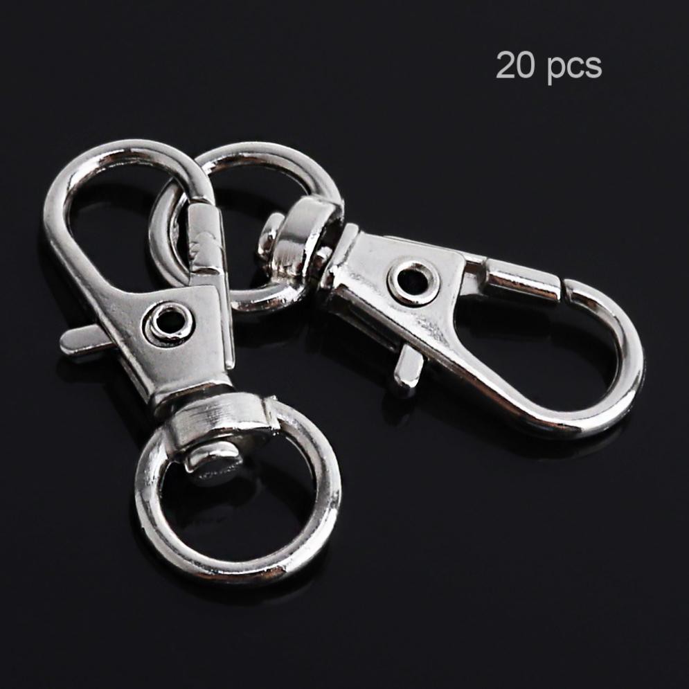 Set 20 Móc Khóa Treo Ba Lô / Túi Xách Bằng Sắt Phong Cách Cổ Điển