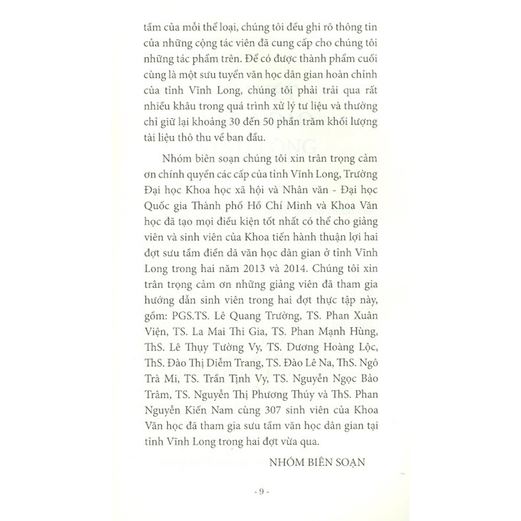 Sách - Văn Học Dân Gian Vĩnh Long (Tuyển Chọn Từ Tài Liệu Sưu Tầm Điền Dã) - Tập II