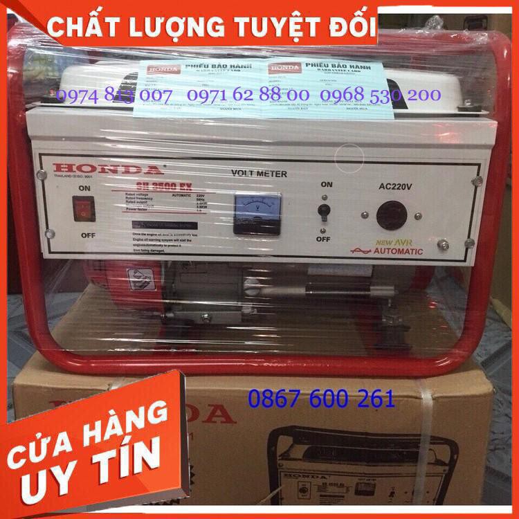 HOT! Máy Phát Điện HONDA SH3500 EX xuất xứ Thái Lan, giật nổ chạy xăng, công suất 3KW Giá cực Chất