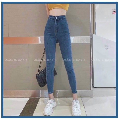 [BEST CHOICE] Quần Jeans Basic Quần Jeans Skinny Nữ Lưng Cao Quần Bò Co Giãn 4 Chiều Dáng Ôm -KOREA STYLE 2022 (Hàng Mới