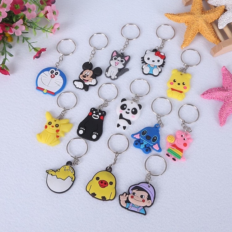 Quà tặng kèm k bán (Móc khóa 1 mặt PVC móc khoá)