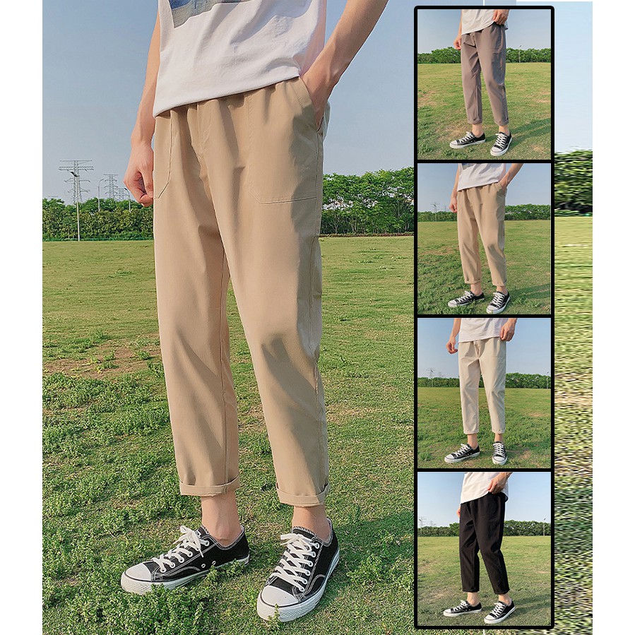 [Mẫu Mới] Quần Nam Kaki Basic Dáng Baggy Trơn Màu Phong Cách Trẻ Trung Thời Trang Zenkonu QUAN NAM 1000060V1