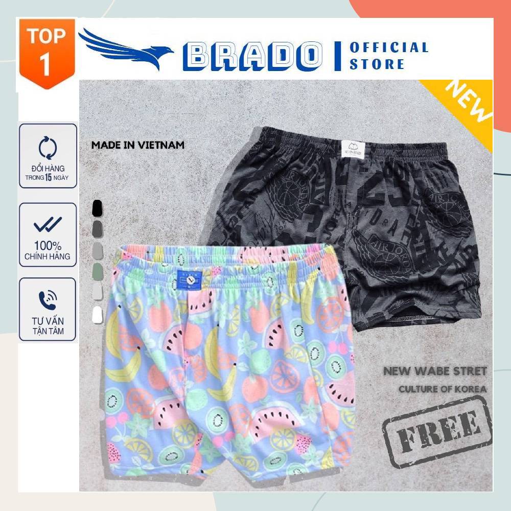 Quần đùi nam thun 𝐂𝐎𝐓𝐓𝐎𝐍 chất vải mềm, co giãn 4 chiều mặc ngủ thoải mái