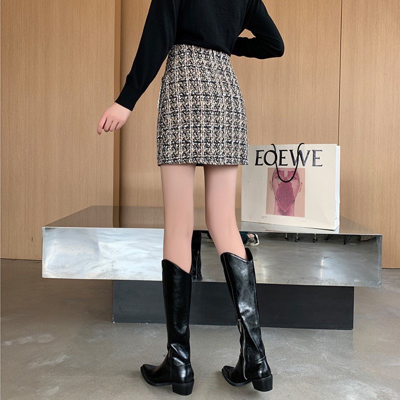 Chân Váy Dạ Tweed Chữ A Nắp Túi | BigBuy360 - bigbuy360.vn