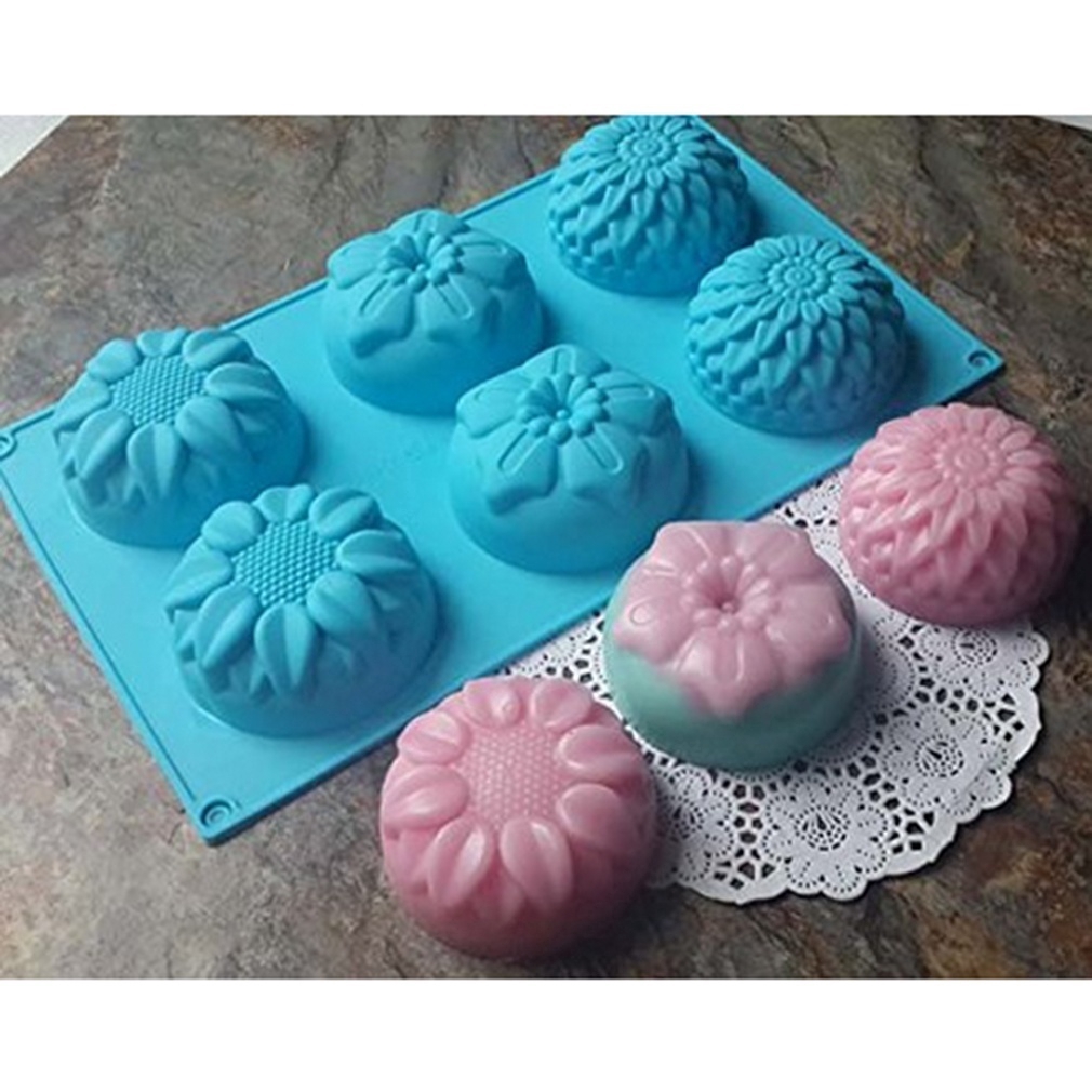 Khuôn silicon làm bánh cupcake tạo hình hoa hướng dương