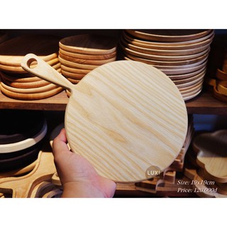 Thớt gỗ tròn tay treo dài