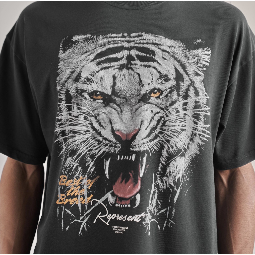 REPRESENT American high street ferocious tiger print all-match loose short-sleeved couple T-shirt