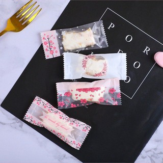 Túi đựng kẹo nougat hàn miệng HOA ( sét 200 cái)