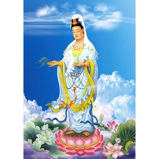 Tranh đính đá Phật Quan Âm