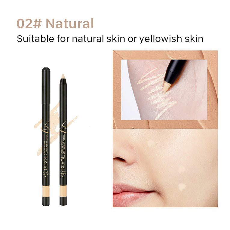 twivnignt Waterproof Concealer Stick Pen Facial Contour Correction Pen Highlighter