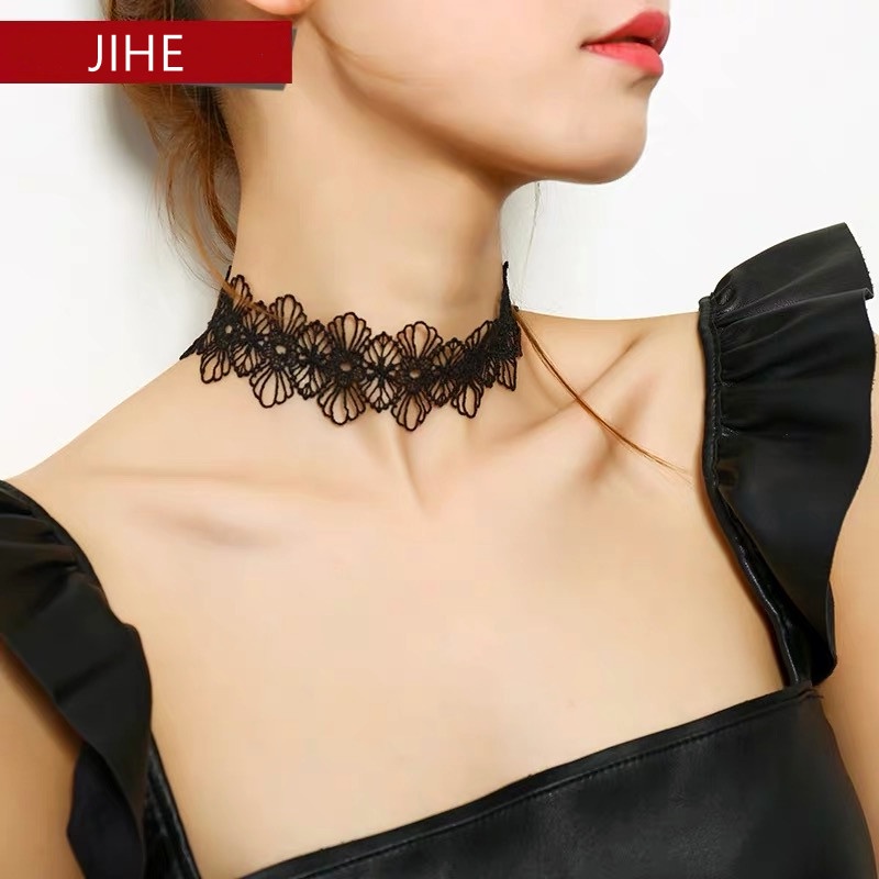 【JIHE】choker Phụ kiện ren hoa thời trang phong cách Nhật Hàn