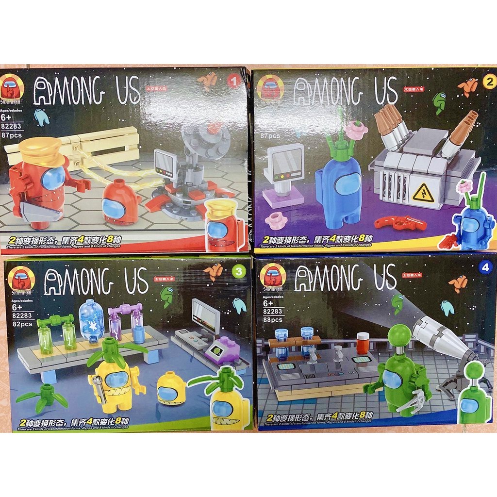 Lego Among Us bộ từ 82 miếng ghép đến 88 miếng ghép