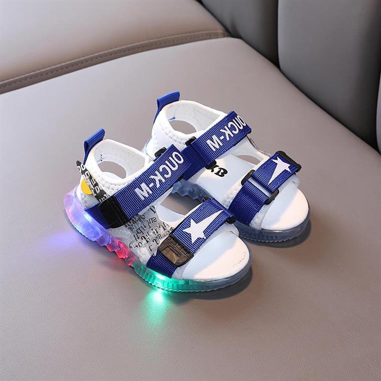 Giày sandal bé trai 1-5 tuổi có đèn LED phát sáng