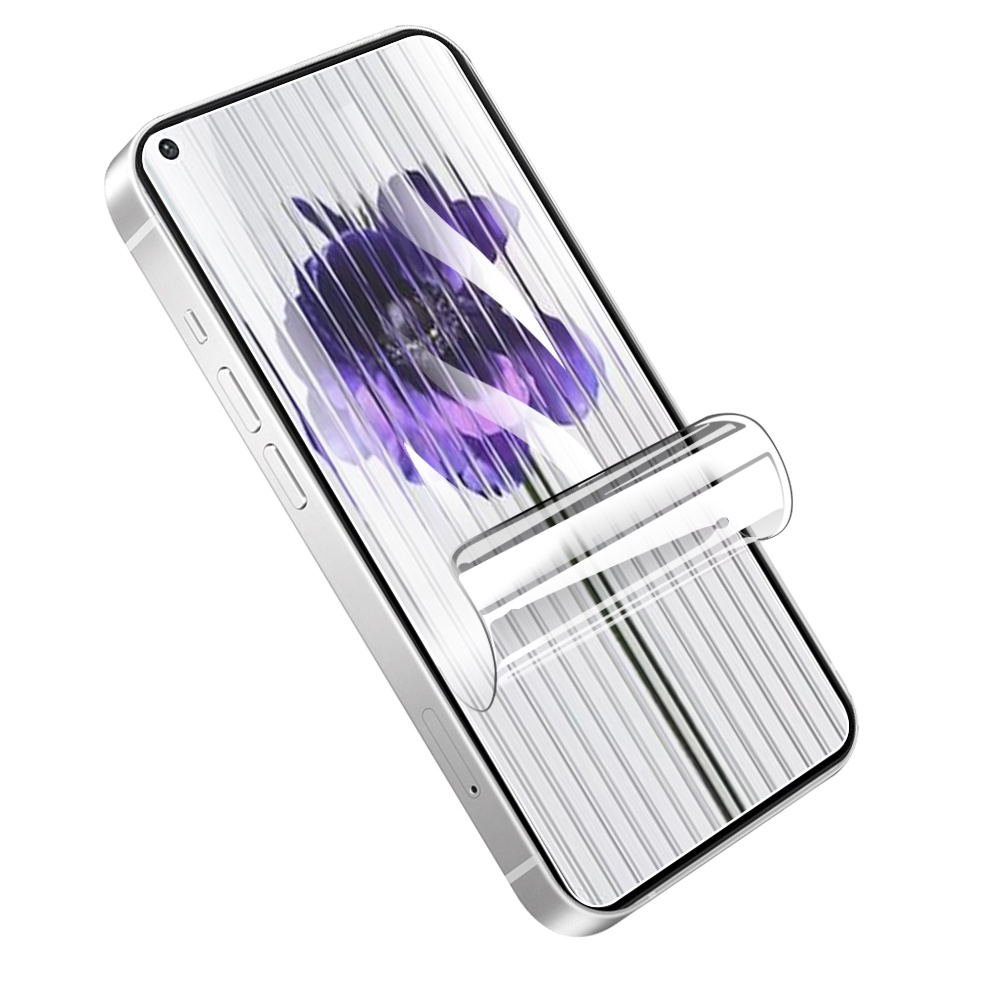 1 Tấm Phim Hydrogel Mềm Trong Suốt HD Bảo Vệ Toàn Diện Chống Dấu Vân Tay Tương Thích Với Điện Thoại 1