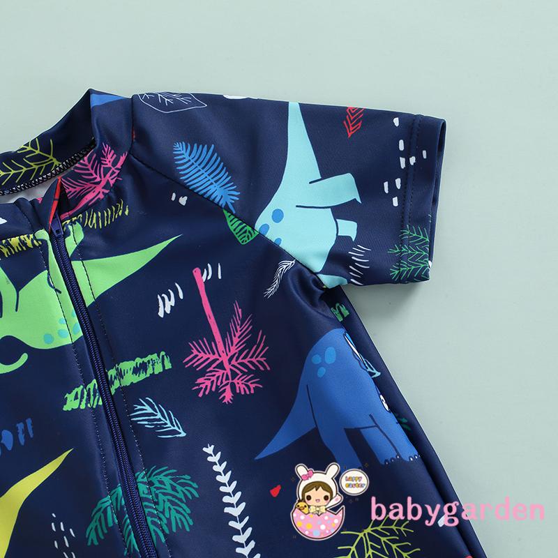 Bộ Đồ Bơi Liền Thân Ngắn Tay Chống Nắng In Hoạt Hình Dành Cho Bé Trai 6 Tháng Tuổi