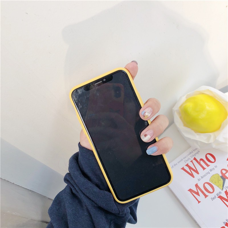 Ốp lưng điện thoại nhựa mềm Iphone 11 11pro 11promax 6 6s 7 7plus 8 Plus màu vàng hình Tôi là gấu | BigBuy360 - bigbuy360.vn