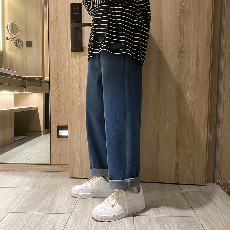Quần jean dài ống rộng sành điệu cho nữ size S-3XL