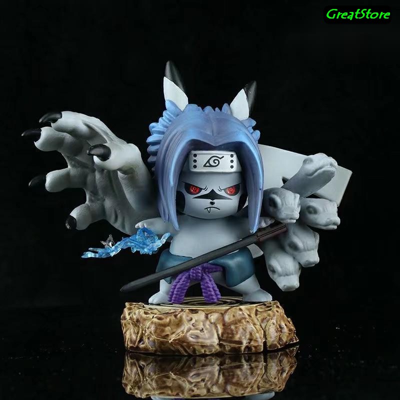 Mô hình Naruto nhân vật Sasuke ver Pikachu Figure 10 cm