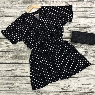 SÉT BỘ | JUMPSUIT CHẤM BI THẮT NƠ DỄ THƯƠNG | SÉT CHẤM BI