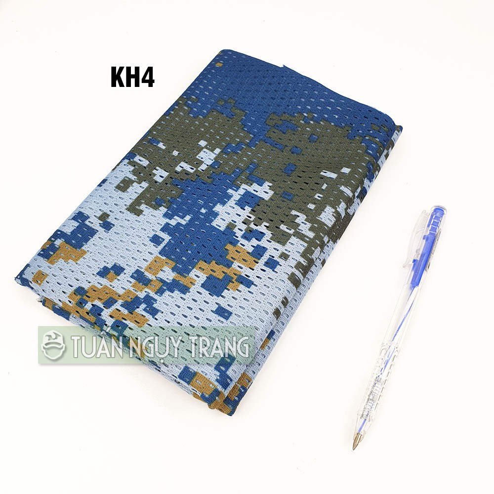 Vải ngụy trang camo quàng cổ thoáng khí chống nắng mùa hè, trùm đầu size 150 x 45cm